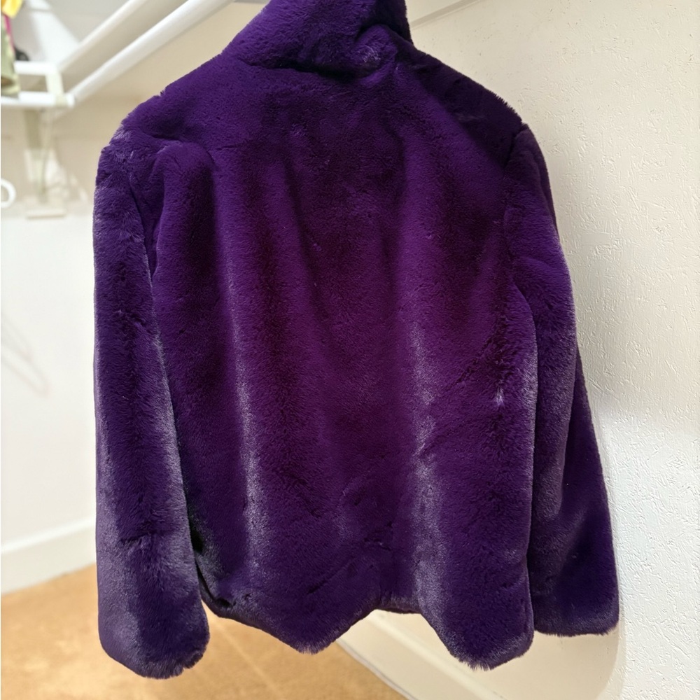Diane Von Furstenberg Purple Teddy Jacket - Picture 2 of 3